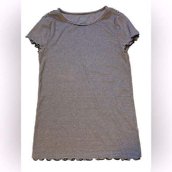 GAP Blue & White Striped short sleeve top XS - Picture 1 of 4